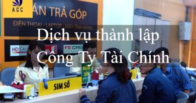 thành lập 1 công ty tài chính